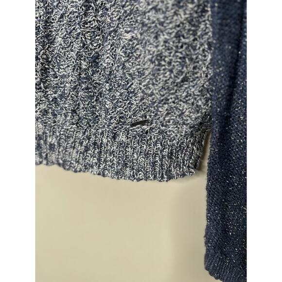 Abercrombie & Fitch Womens Size Medium Sweater Blue Marled Pullover - Picture 2 of 7
